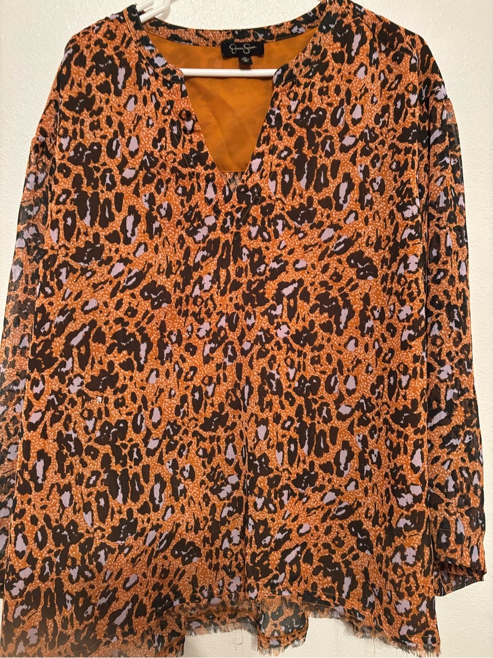 Jessica Simpson Cheetah blouse 3X